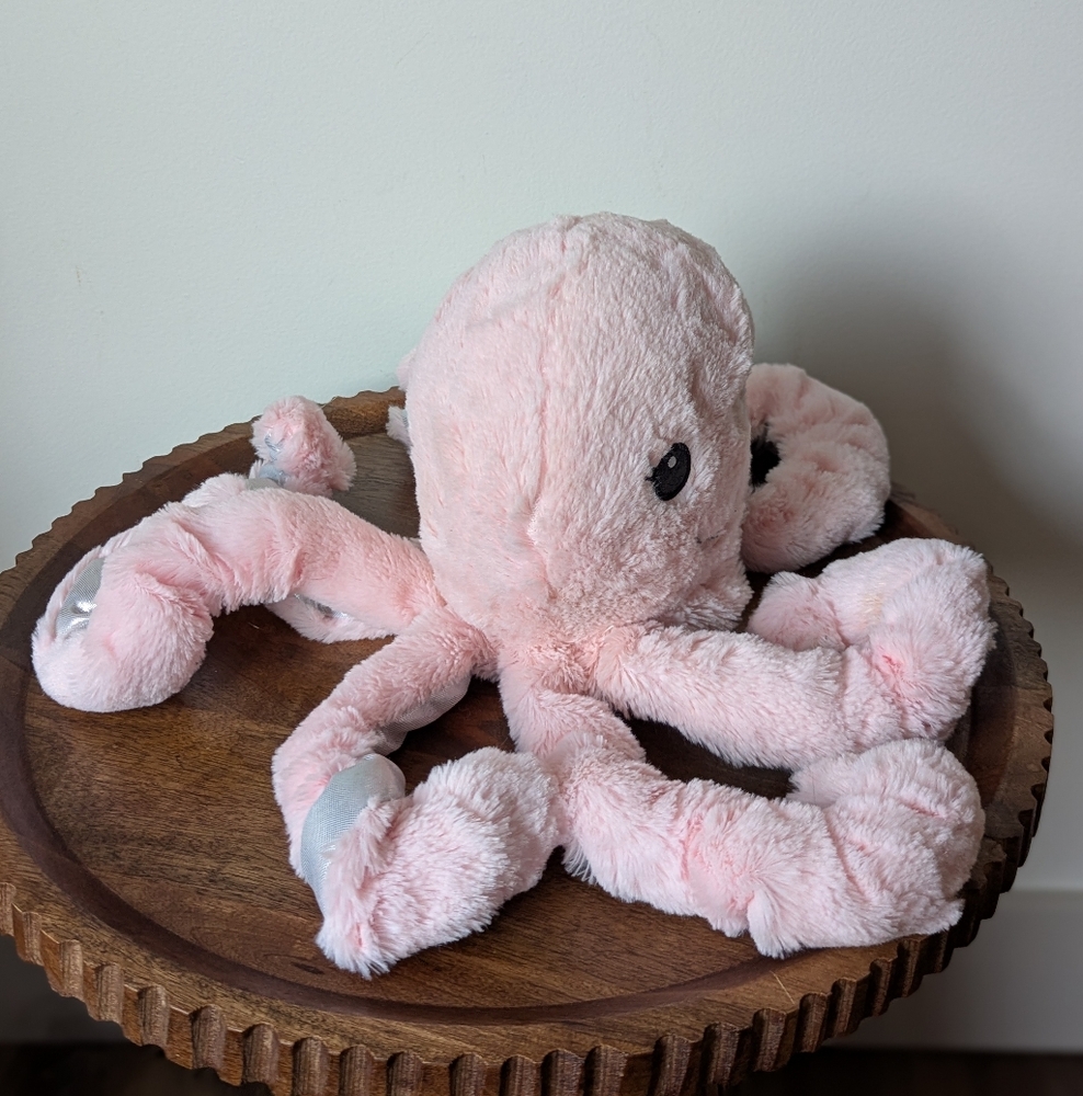 Walgreens Octopus Plush Stuffed Animal Pink Silver - Picture 4 of 8